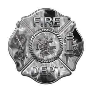  Firefighter Fire Department Decal Inferno Gray 4 