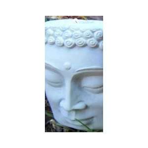  Sculpted Buddha Tea Light Holder in Bluish Gray