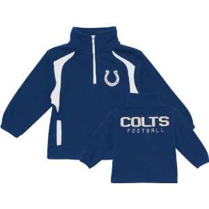 Indianapolis Colts Toddler Post Game Quarter Zip Fleece Jacket  