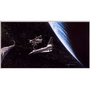  Out Takin Five Space Art Signed Print Direct From the 