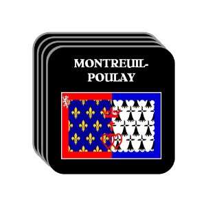 Pays de la Loire   MONTREUIL POULAY Set of 4 Mini Mousepad Coasters