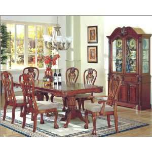  7pc Formal Dining Room Set in Light Cherry MCFD6002