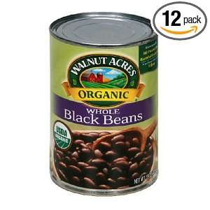 Walnut Acres Organic Beans, Black Beans , 15 Ounce Cans (Pack of 12)