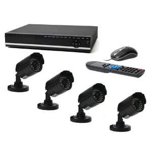  4 camera combo kit, H.264 Realtime DVR Security System 