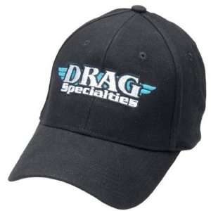 Drag Specialties Fitted Hat , Color Black, Size Sm Md 2501 0144