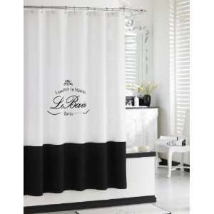   Turkishtowels Le Bain Shower Curtain Collection, WHITE