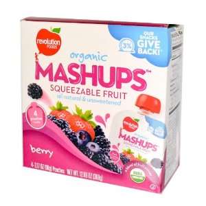 Revolution Foods   Organic Mashups, Berry   3.17 oz. (4 pack)  