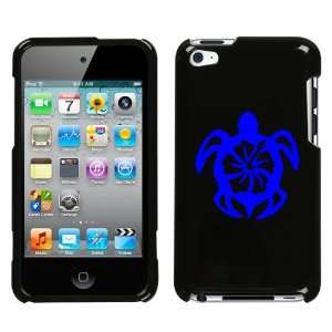  APPLE IPOD TOUCH ITOUCH 4 4TH BLUE TURTLE ON A BLACK HARD 