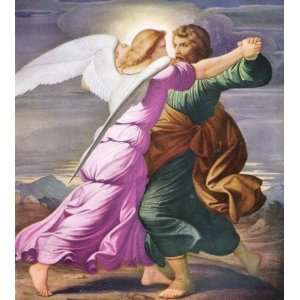   11 Color Print of Jacob Wrestles with an Angel