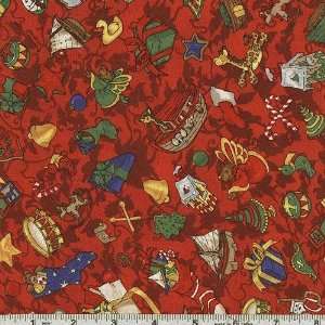   Before Christmas Dreams Red Fabric By The Yard Arts, Crafts & Sewing