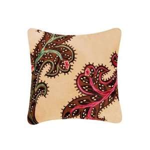  Rustic Damask Embroidered Throw Pillow