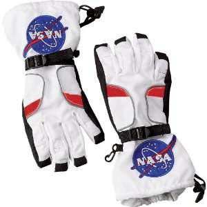 Lets Party By Aeromax NASA Jr. Astronaut Child Gloves / White   Size 