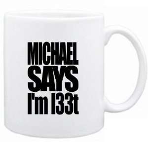  Mug White Michael says im l33t Urbans