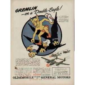 Gremlin   on a Double Eagle Official Insigne on the P 38 Lightnings 