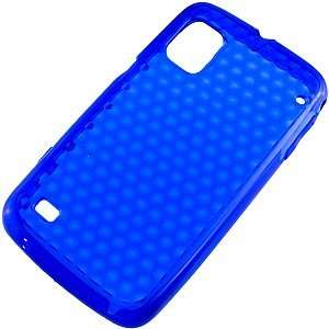  TPU Skin Cover for ZTE Warp N860, Honeycomb Blue 