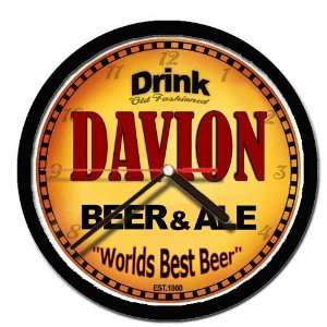 DAVION beer ale wall clock 
