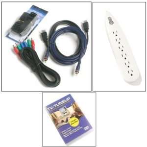  TV Tuneup DVD w/ HDTV Cable Kit & Belkin Six Outlet Surge 