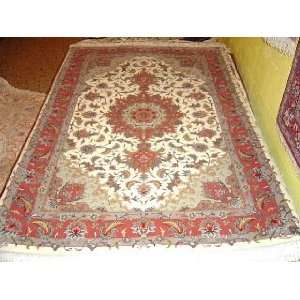    3x4 Hand Knotted Tabriz Persian Rug   411x34