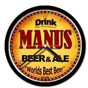  MANUS beer and ale cerveza wall clock 