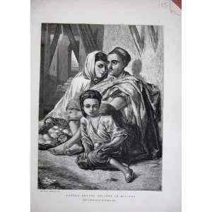    1870 Kabyle Orange Sellers Algiers Family Fruit Art