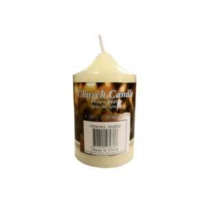  Bulk Pack of 144   Church pillar candle, 8 hours (Each) By 
