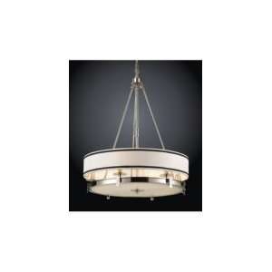 Trump Home 1624 6 Tribeca 6 Light Ceiling Pendant in Polished Nickel 