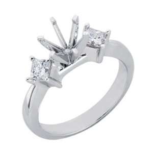 Kashi and Sons EN6700WG White Gold Engagement Ring   14KW Ring Size 