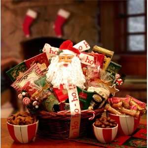 Santas Gourmet Chocolates Christmas Gift Basket  Grocery 