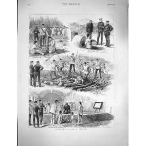  1878 Field Engineering Chatham Soldiers Kitchen War