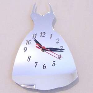 Dress Clock Mirror 30cm x 18cm (12 inches   longest 