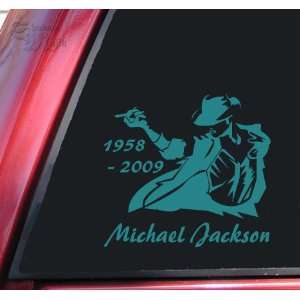  Michael Jackson 1958   2009 Vinyl Decal Sticker   Teal 