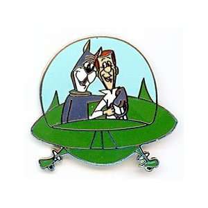  Warner Brothers George Jetson and Astro in Flying Car Pin 