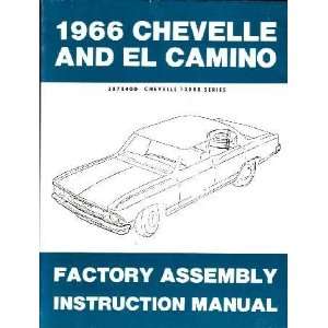  1966 CHEVROLET CHEVELLE EL CAMINO Assembly Manual Book 