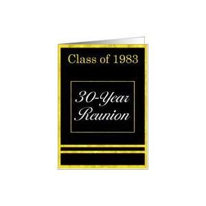  Class of 1983, 30th Reunion Invitation Card Health 