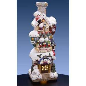  Large Snowman House Figurine