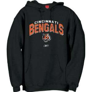  Cincinnati Bengals Black Goal Line Hooded Sweatshirt 