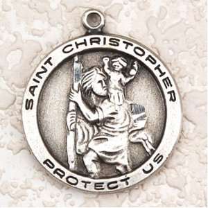   St Christopher Religious Necklace Gift Patron Saint Catholic Chri