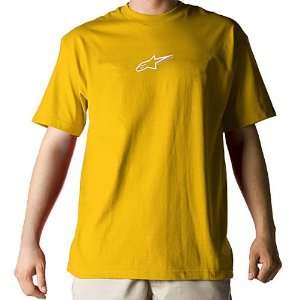  Alpinestars Astar Mens Short Sleeve Casual Shirt   Gold 