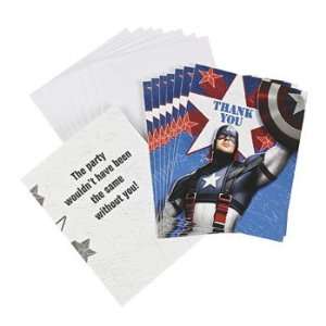 Captain America™ The First Avenger Thank You Notes   Invitations 