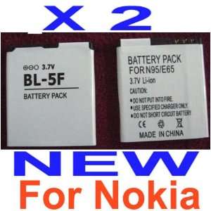   Replacement BL 5F Battery Packs for Nokia Mobile Phones Electronics