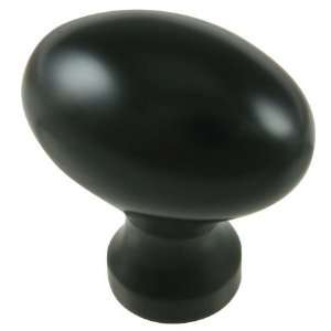  Egg Shaped Oil Rubbed Bronze Cabinet Knob 1 1/4