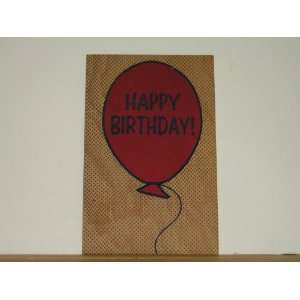  American Made Wooden Post Card (Birthday) (5.5 X 3.5 