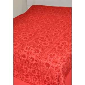  Home Furnishing King Size Cotton Bedspread with Silk 