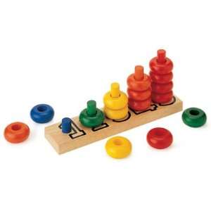  Voila Rainbow Wooden Stacking toy, Rainbow Colors and 