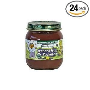 Healthy Times Organic Baby Food, Orchard Fruit Peekaboo, 4 Ounce Jars 