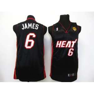  Miami Heat Lebron James Black jersey size 50 Large 