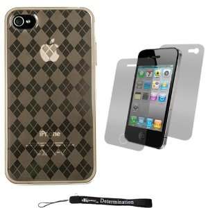  TPU Skin Cover Case with Back Argyle Design for New Apple iPhone 
