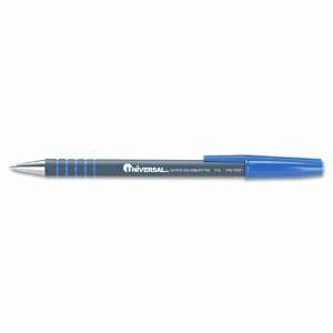   Rubberized, comfort grip barrel.   Produces clean, smooth writing