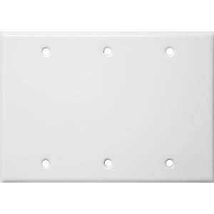  Stainless Steel Metal Wall Plates 3 Gang Blank White