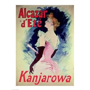  Poster advertising Alcazar dEte starring Kanjarowa 